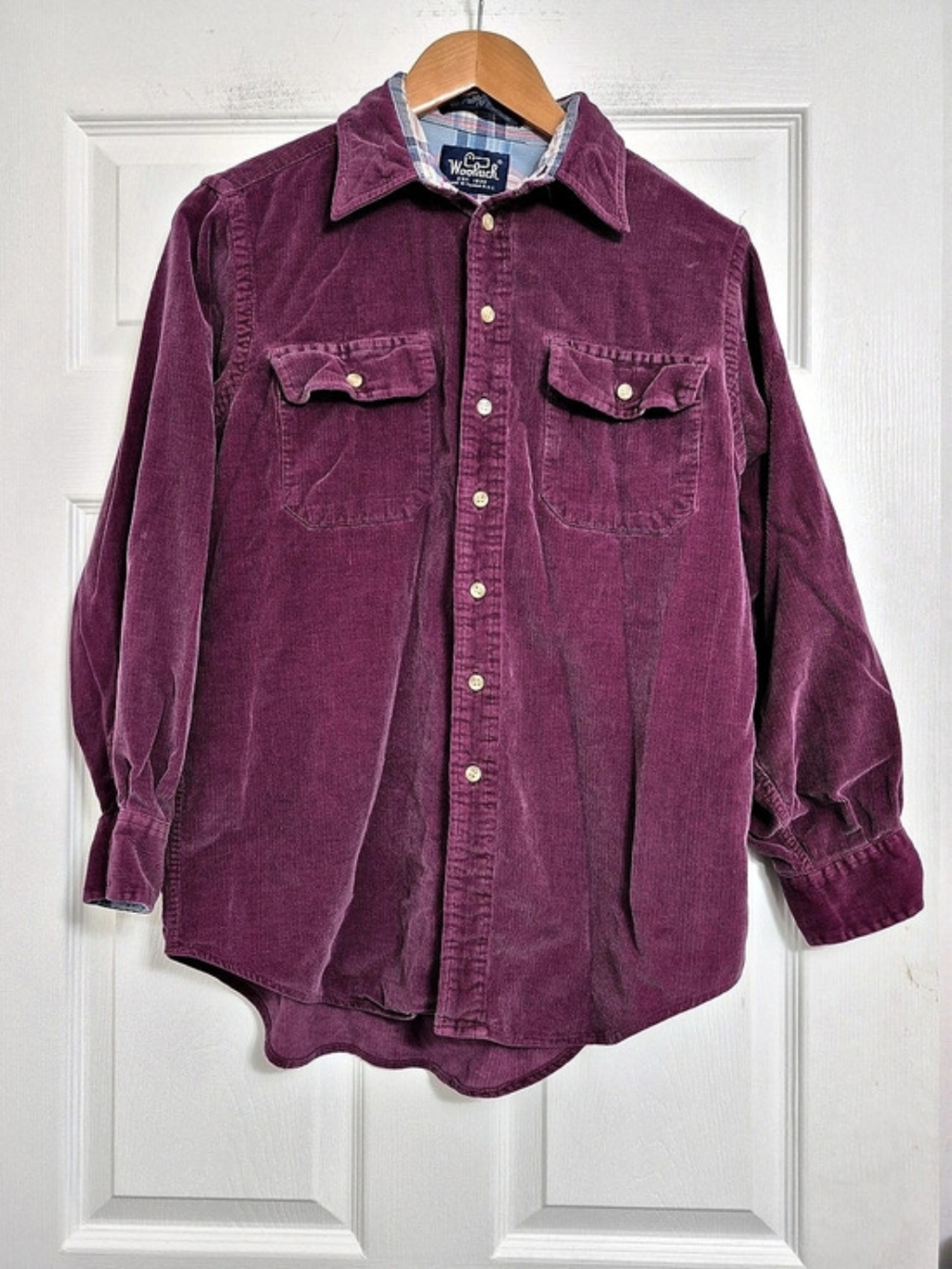 Woolrich Woen's Purple Corduroy Shirt